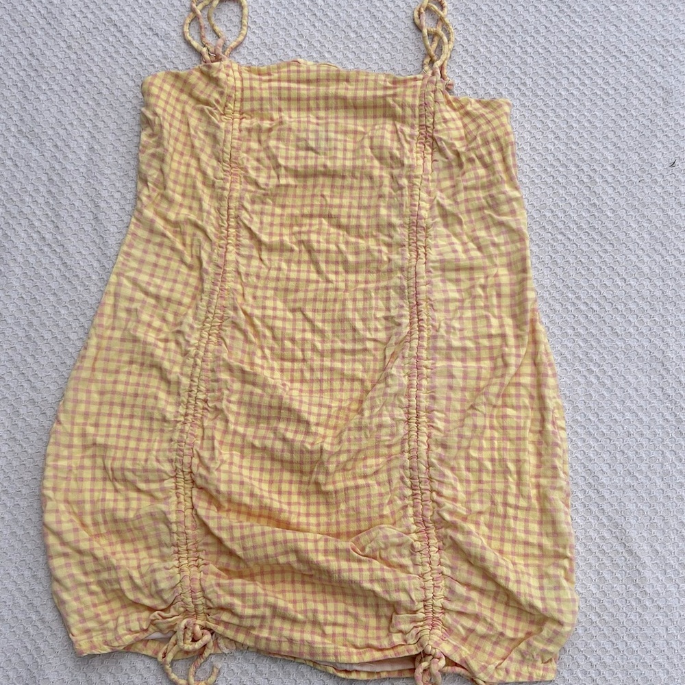 Mini gingham dress